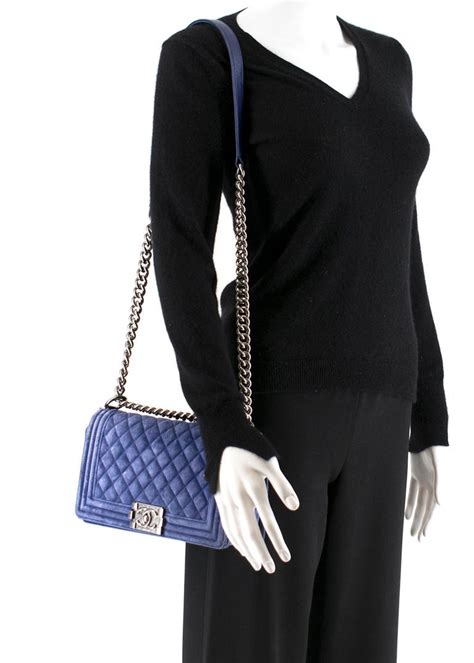 chanel blue velvet boy bag|Chanel velvet bag price.